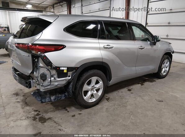 5TDBBRCH6LS507978 2020 TOYOTA HIGHLANDER Silver Задня права чверть