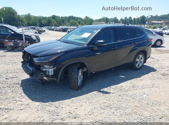 5TDBBRCH8MS515131 2021 TOYOTA HIGHLANDER Black Vista tres cuartos delantera izquierda