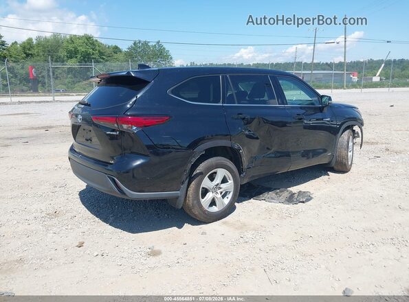 5TDBBRCH8MS515131 2021 TOYOTA HIGHLANDER Black Trasero derecho