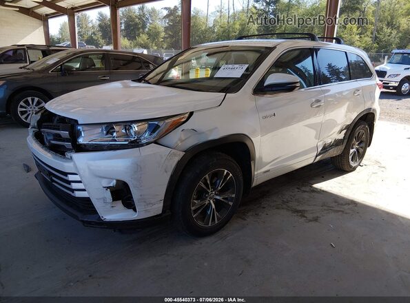 5TDBGRFH5JS051109 2018 TOYOTA HIGHLANDER HYBRID White Передня ліва чверть