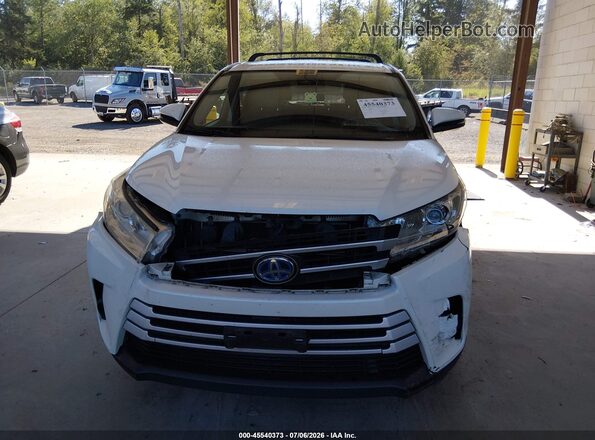 5TDBGRFH5JS051109 2018 TOYOTA HIGHLANDER HYBRID White Вид щитка приладів