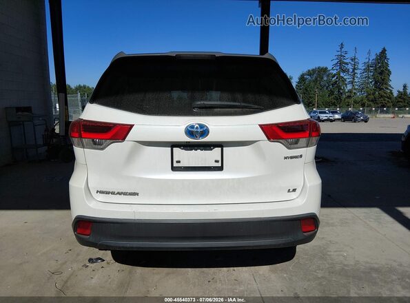 5TDBGRFH5JS051109 2018 TOYOTA HIGHLANDER HYBRID White 
