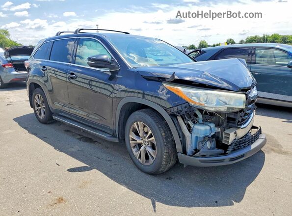 5TDBKRFH0GS267019 2016 TOYOTA HIGHLANDER Black Przód prawy