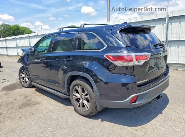 5TDBKRFH0GS267019 2016 TOYOTA HIGHLANDER Black Tył lewy