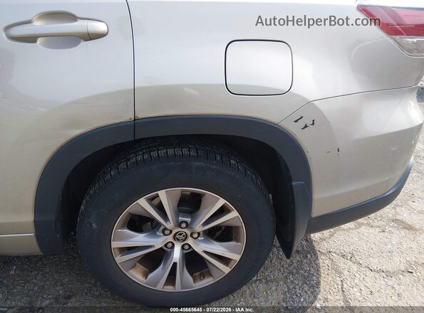 5TDBKRFH0GS268221 2016 TOYOTA HIGHLANDER Золотой Вид спереди