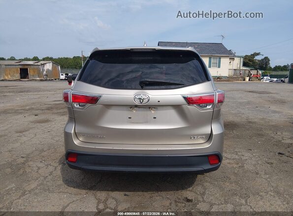 5TDBKRFH0GS268221 2016 TOYOTA HIGHLANDER Золотой 