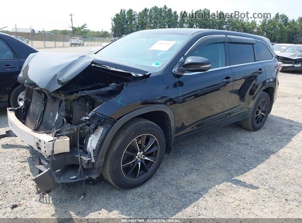 5TDBKRFH1GS235213 2016 TOYOTA HIGHLANDER Black Առջևի ձախ երեք քառորդ տեսարան