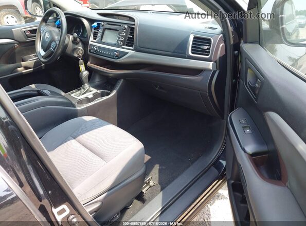 5TDBKRFH1GS235213 2016 TOYOTA HIGHLANDER Black Սալոնի դիմացի տեսք