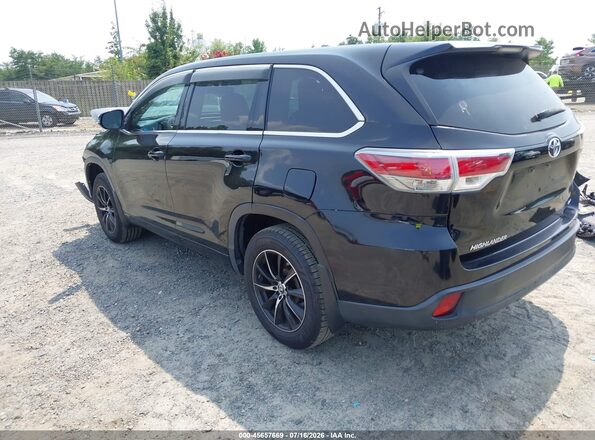 5TDBKRFH1GS235213 2016 TOYOTA HIGHLANDER Black Հետևի ձախ