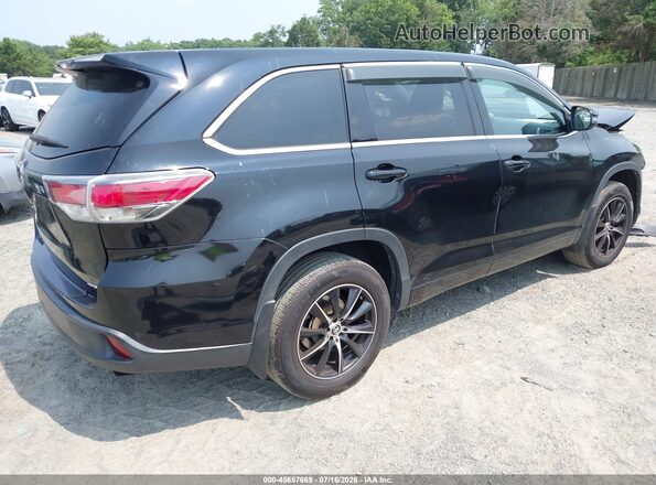 5TDBKRFH1GS235213 2016 TOYOTA HIGHLANDER Black Հետևի աջ