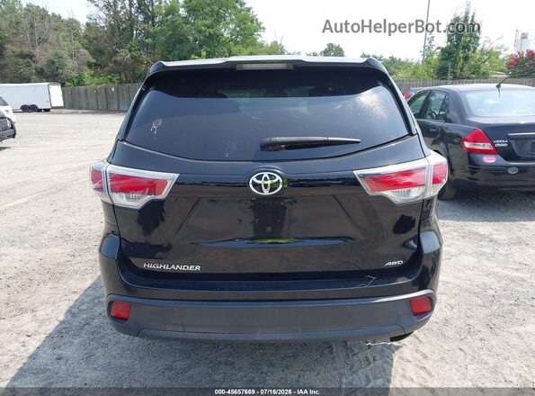 5TDBKRFH1GS235213 2016 TOYOTA HIGHLANDER Black 