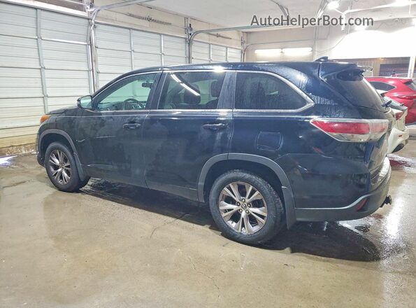 5TDBKRFH2GS250416 2016 TOYOTA HIGHLANDER Black Задня ліва чверть