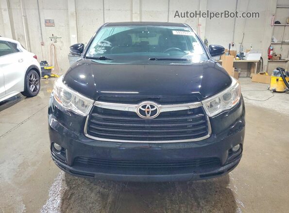 5TDBKRFH2GS250416 2016 TOYOTA HIGHLANDER Black Вид спереду