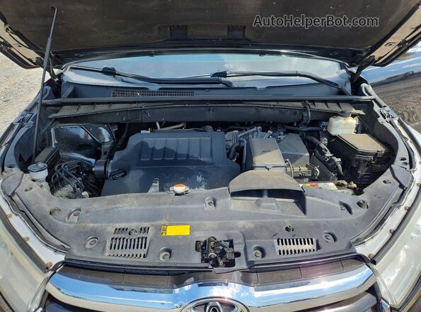 5TDBKRFH2GS250416 2016 TOYOTA HIGHLANDER Black Вид підкапотного простору
