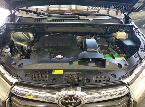 5TDBKRFH2GS269323 2016 TOYOTA HIGHLANDER Green ძრავის განყოფილების ხედი