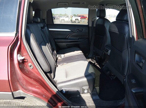 5TDBKRFH2GS337099 2016 TOYOTA HIGHLANDER Темно-бордовый Вид наклейки с VIN-кодом