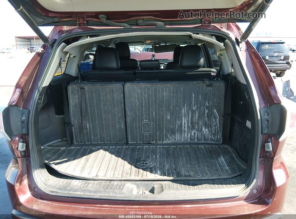 5TDBKRFH2GS337099 2016 TOYOTA HIGHLANDER Темно-бордовый 