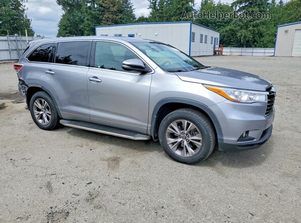 5TDBKRFH3GS299334 2016 TOYOTA HIGHLANDER Gray Առջևի աջ