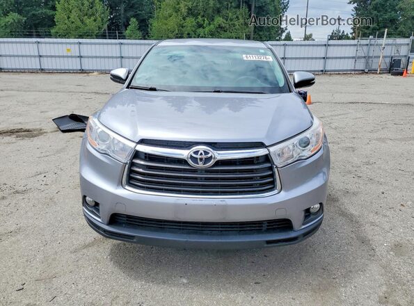 5TDBKRFH3GS299334 2016 TOYOTA HIGHLANDER Gray Դիմացի տեսք