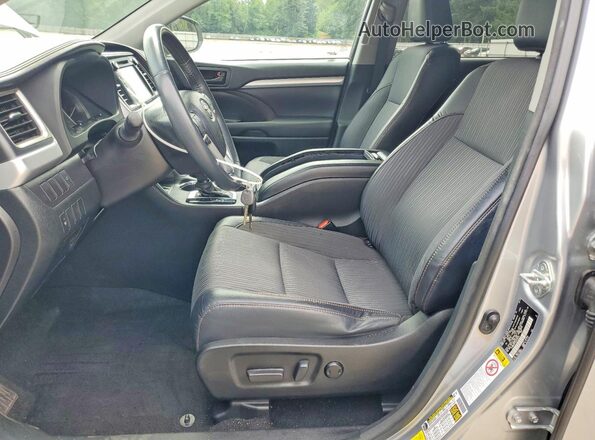 5TDBKRFH3GS299334 2016 TOYOTA HIGHLANDER Gray Սալոնի դիմացի տեսք