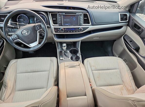 5TDBKRFH3GS344854 2016 TOYOTA HIGHLANDER Blue წინა პანელის ხედი