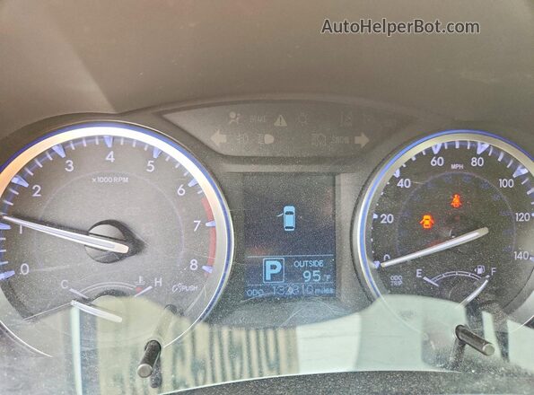 5TDBKRFH3GS344854 2016 TOYOTA HIGHLANDER Blue ხელსაწყოთა პანელის ხედი