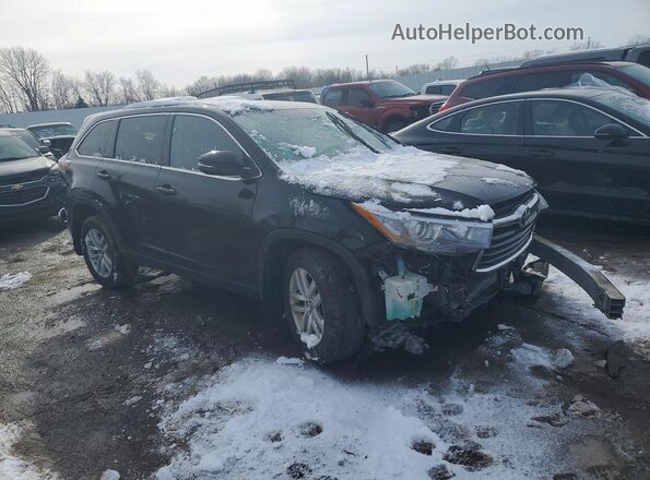 5TDBKRFH6GS259281 2016 TOYOTA HIGHLANDER Black Առջևի աջ