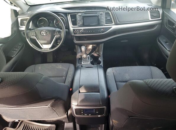 5TDBKRFH6GS259281 2016 TOYOTA HIGHLANDER Black Առջևի վահանակի տեսք