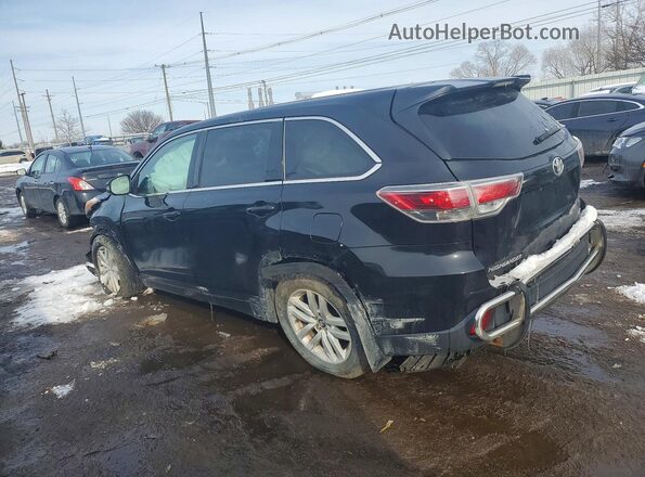 5TDBKRFH6GS259281 2016 TOYOTA HIGHLANDER Black Հետևի ձախ