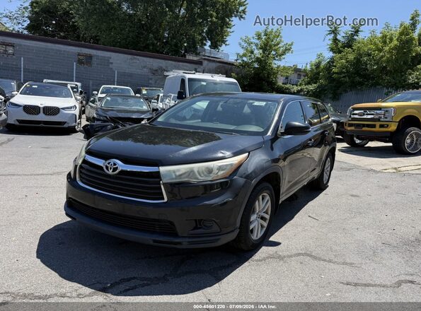 5TDBKRFH7GS264313 2016 TOYOTA HIGHLANDER Blue Передня ліва чверть