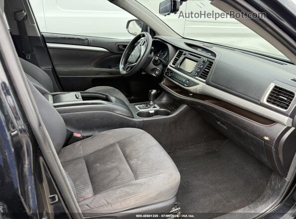 5TDBKRFH7GS264313 2016 TOYOTA HIGHLANDER Blue Вид салону спереду