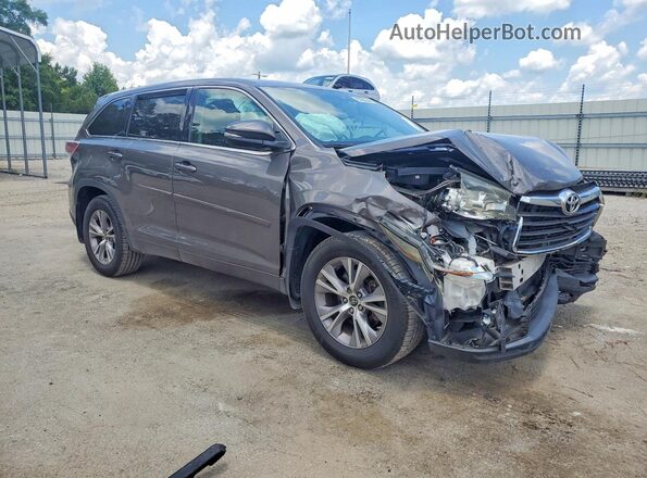5TDBKRFH7GS314336 2016 TOYOTA HIGHLANDER Brown Delantero derecho