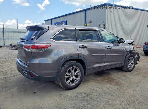 5TDBKRFH7GS314336 2016 TOYOTA HIGHLANDER Brown Trasero derecho