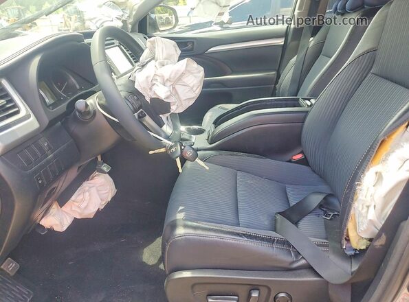 5TDBKRFH7GS314336 2016 TOYOTA HIGHLANDER Brown Vista interior delantera