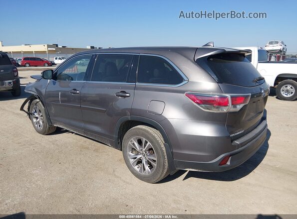 5TDBKRFH9GS291366 2016 TOYOTA HIGHLANDER Gray Հետևի ձախ