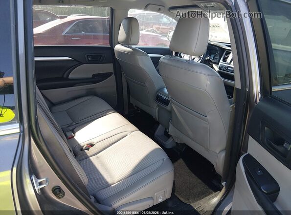 5TDBKRFH9GS291366 2016 TOYOTA HIGHLANDER Gray VIN կոդի պիտակի տեսք
