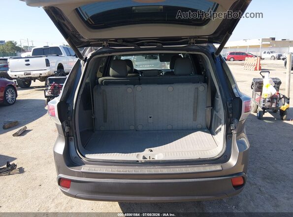 5TDBKRFH9GS291366 2016 TOYOTA HIGHLANDER Gray 