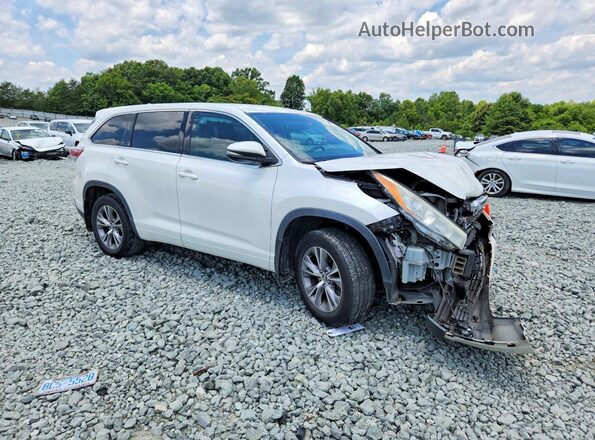 5TDBKRFHXGS305727 2016 TOYOTA HIGHLANDER White წინა მარჯვენა
