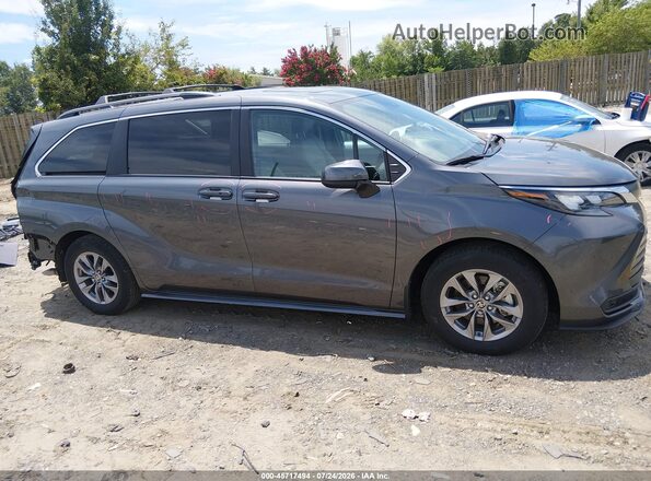 5TDBRKEC0SS238508 2025 TOYOTA SIENNA Gray სალონის 360-გრადუსიანი ხედი
