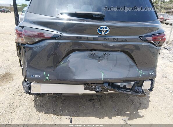 5TDBRKEC0SS238508 2025 TOYOTA SIENNA Gray წინა ხედი