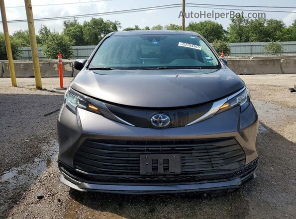 5TDBRKEC1PS160361 2023 TOYOTA SIENNA Gray Դիմացի տեսք