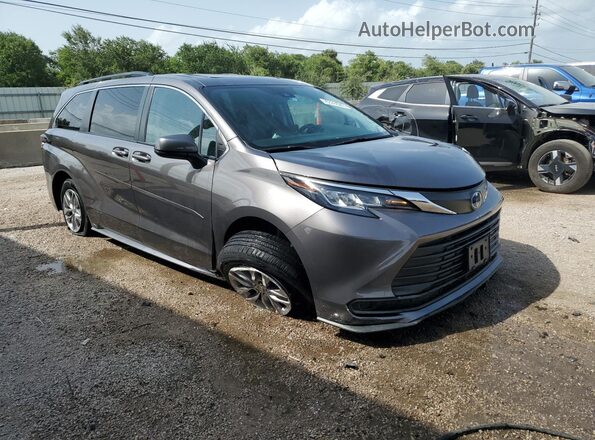 5TDBRKEC1PS160361 2023 TOYOTA SIENNA Gray Սալոնի 360 աստիճան տեսք