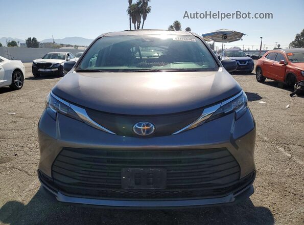 5TDBRKEC1PS177046 2023 TOYOTA SIENNA Gray წინა ხედი