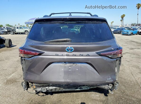 5TDBRKEC1PS177046 2023 TOYOTA SIENNA Gray უკანა ხედი