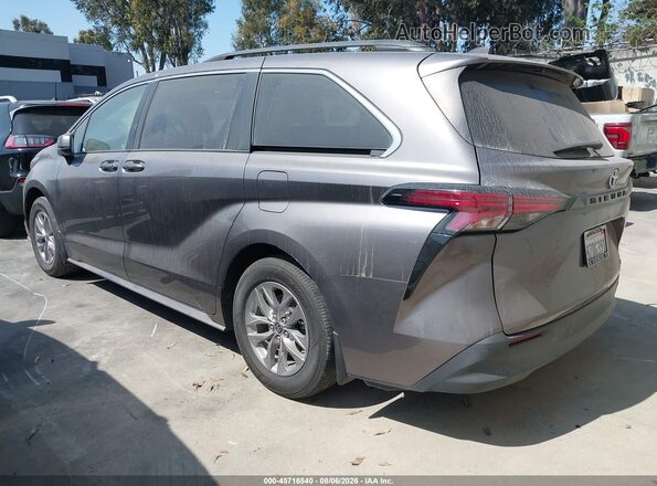 5TDBRKEC2NS086882 2022 TOYOTA SIENNA Gray Rear left