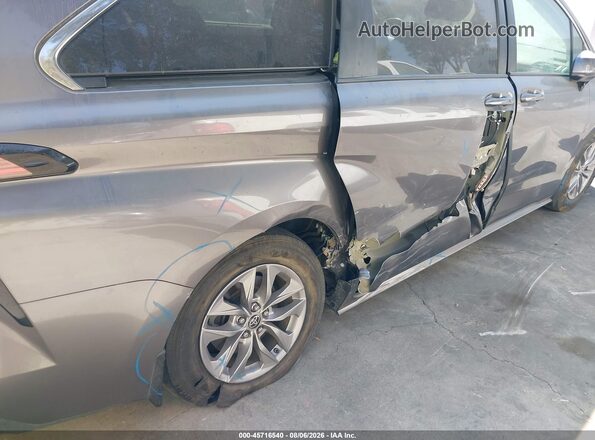 5TDBRKEC2NS086882 2022 TOYOTA SIENNA Gray Instrument cluster view