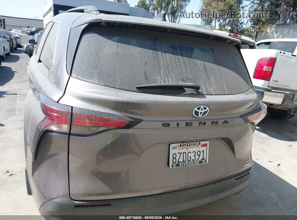 5TDBRKEC2NS086882 2022 TOYOTA SIENNA Gray 