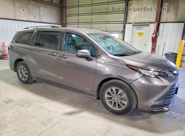 5TDBRKEC7MS004059 2021 TOYOTA SIENNA Gray Front right