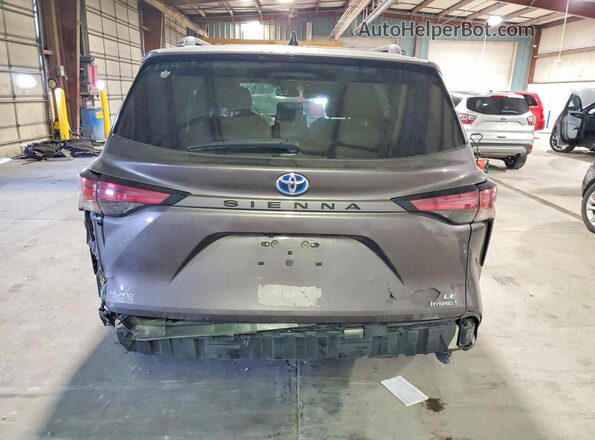 5TDBRKEC7MS004059 2021 TOYOTA SIENNA Gray Rear view