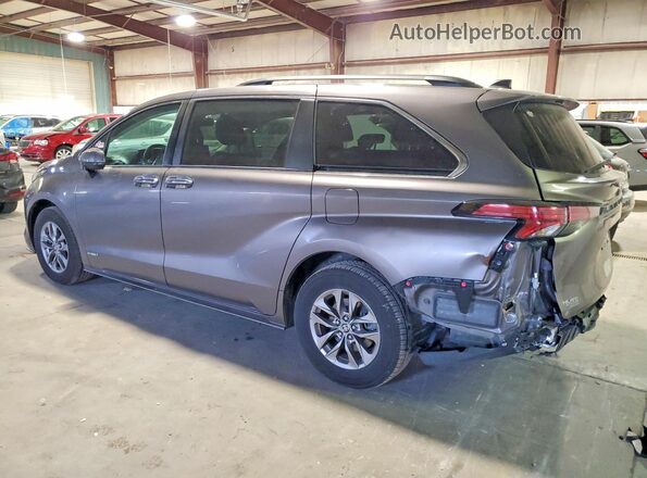 5TDBRKEC7MS004059 2021 TOYOTA SIENNA Gray Rear left